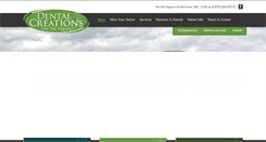 Desktop Screenshot of dentalcreationsofharrison.com